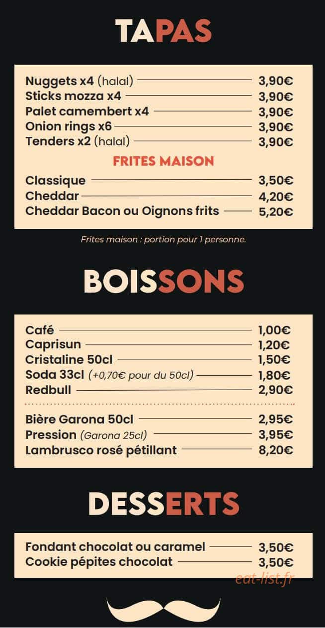 Lds Burger — carte page 3