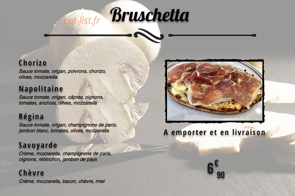 Bella Pizza — carte page 3