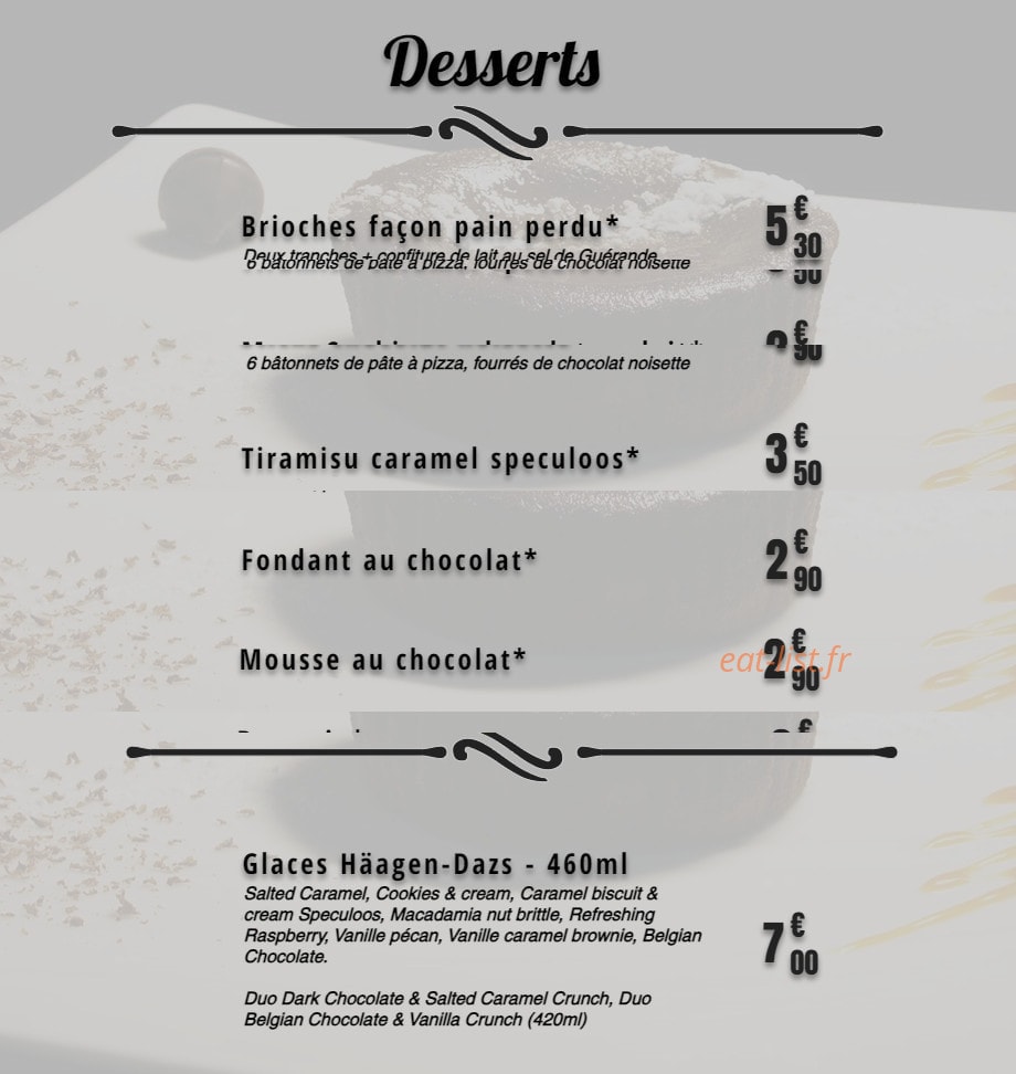 Bella Pizza — carte page 8
