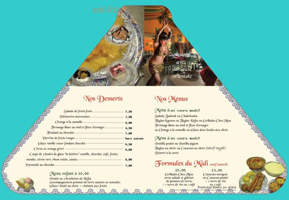 Chez mina — carte page 3