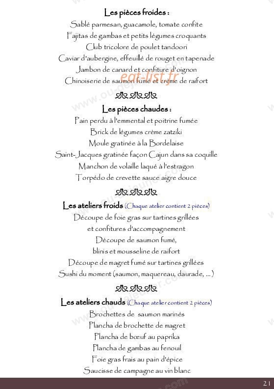 Elyse — carte page 19