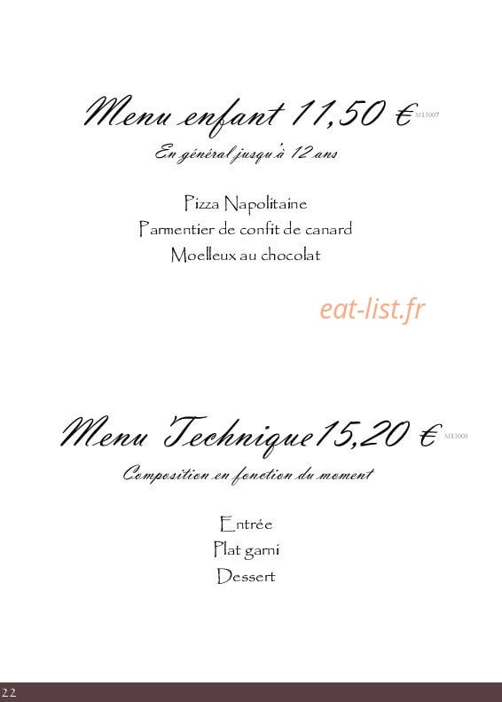 Elyse — carte page 20