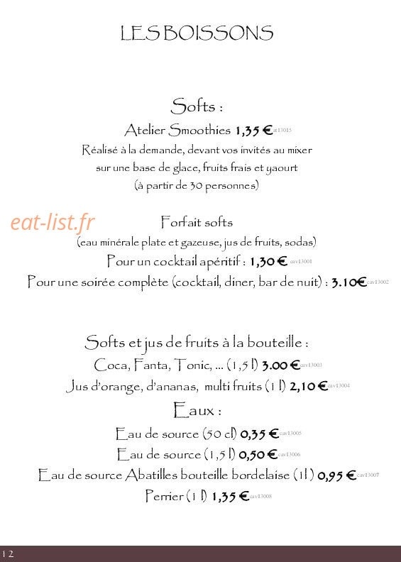 Elyse — carte page 11