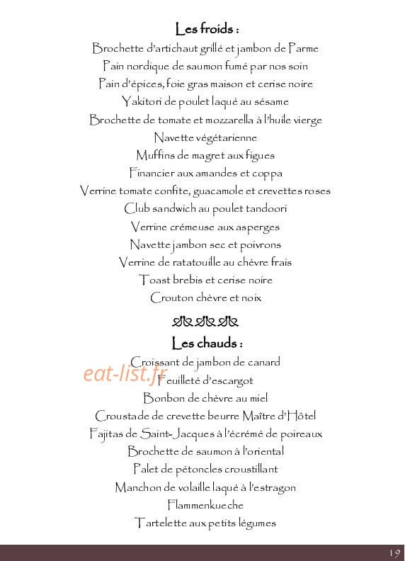 Elyse — carte page 17