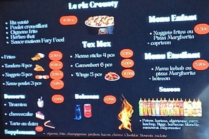 Fury Food — carte page 4