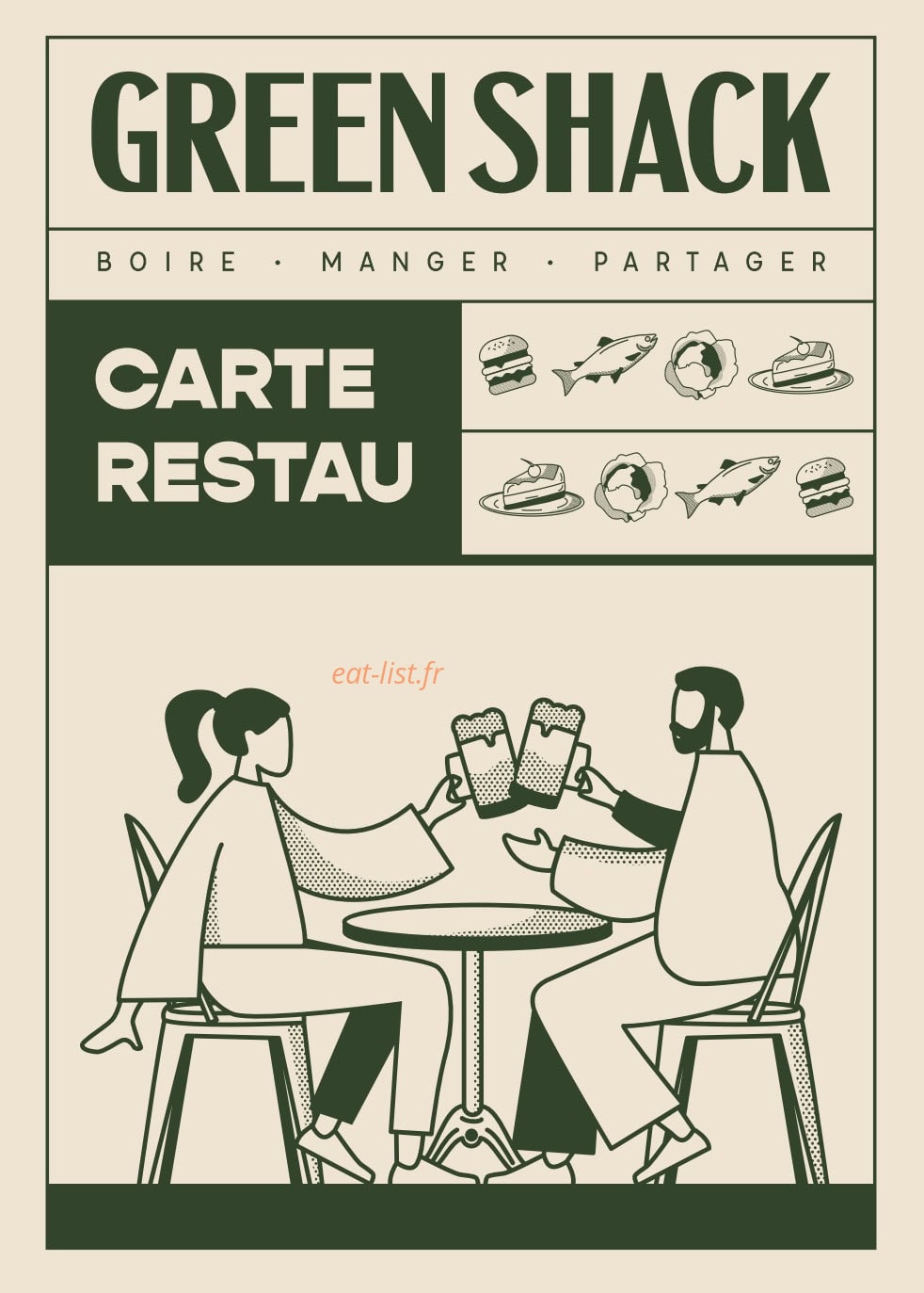 Green Shack — carte page 1