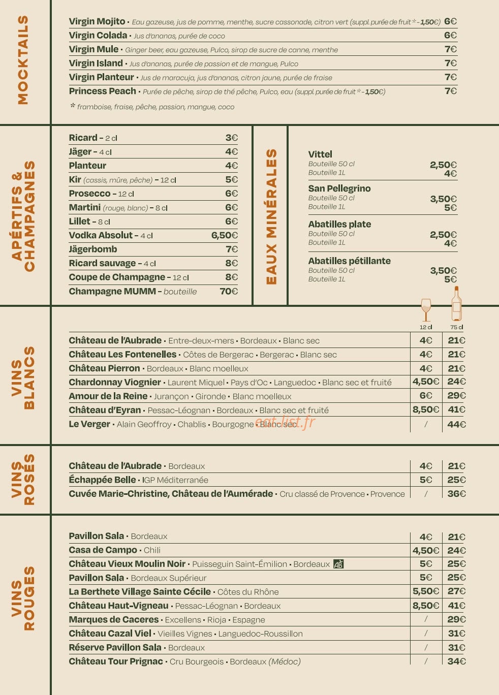Green Shack — carte page 6
