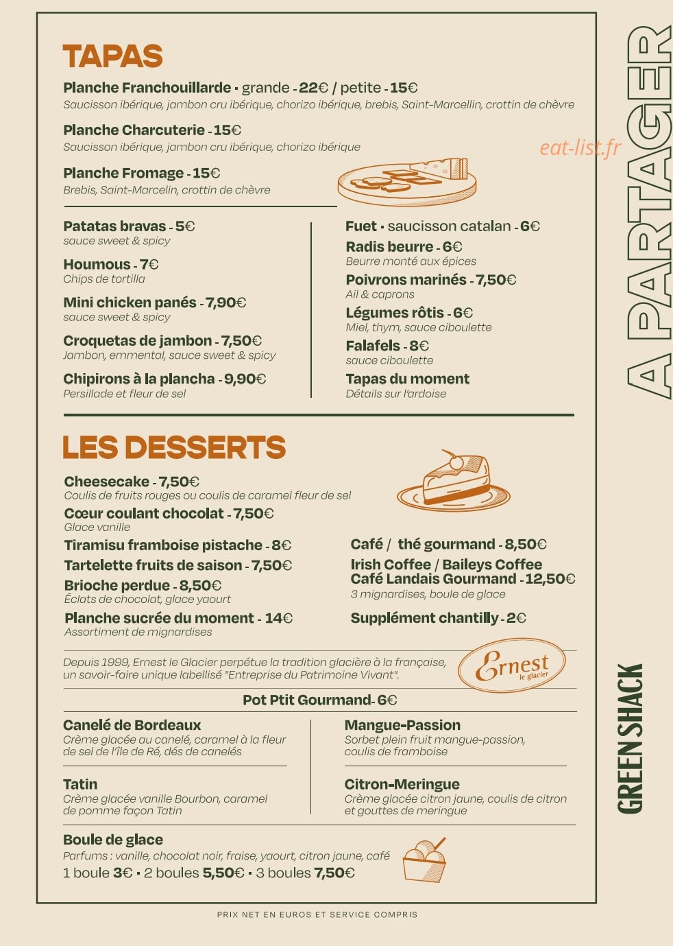 Green Shack — carte page 4