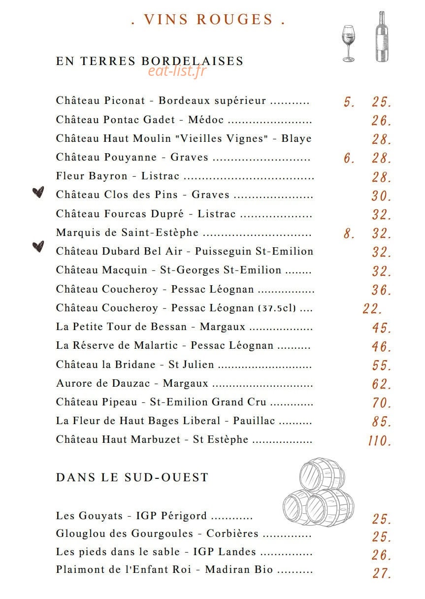 Lartesia Rooftop — carte page 12