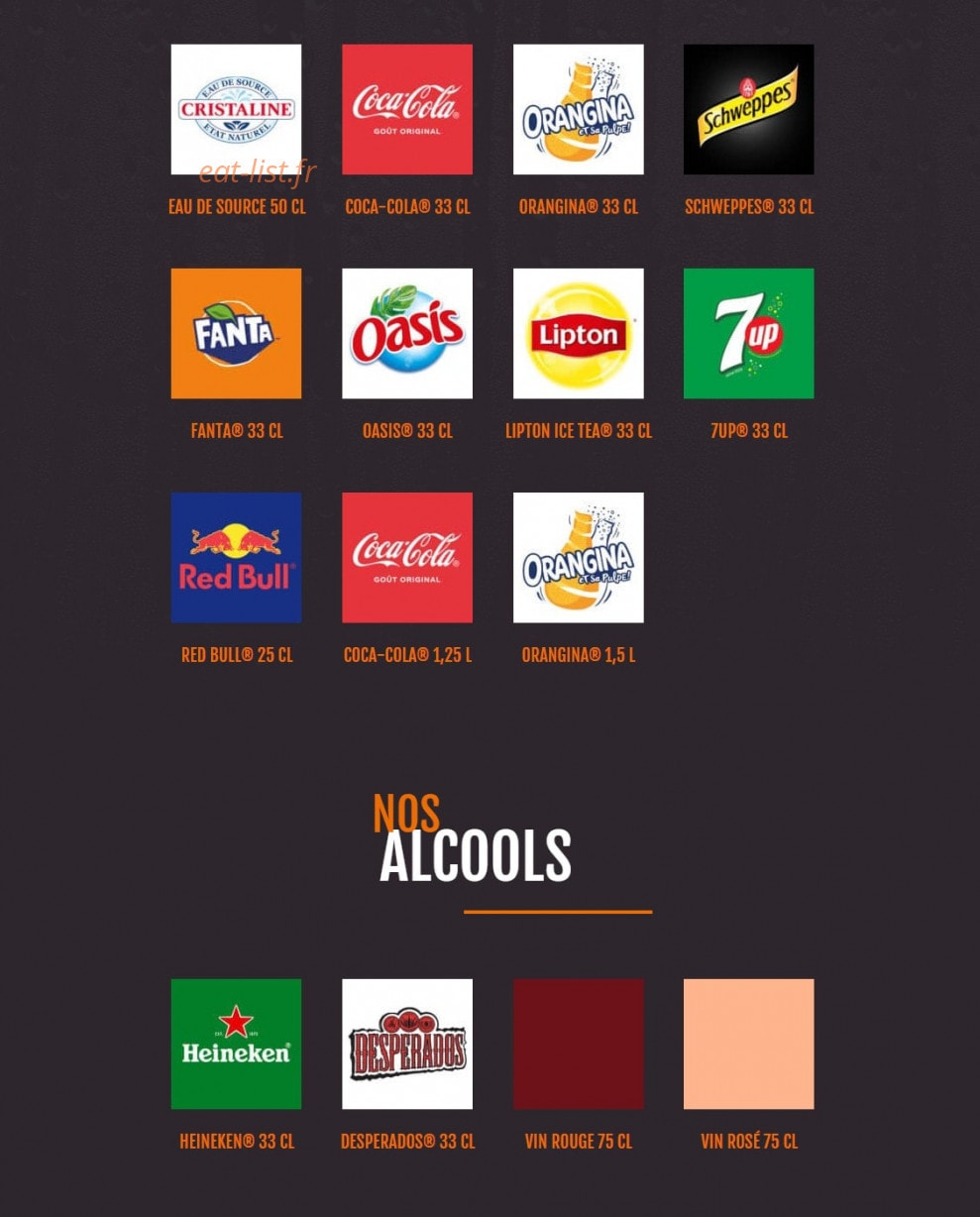My Pizza — carte page 4