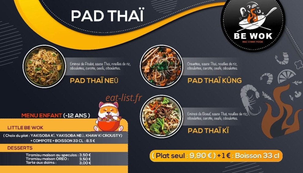 Be wok — carte page 3