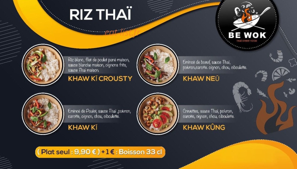 Be wok — carte page 5