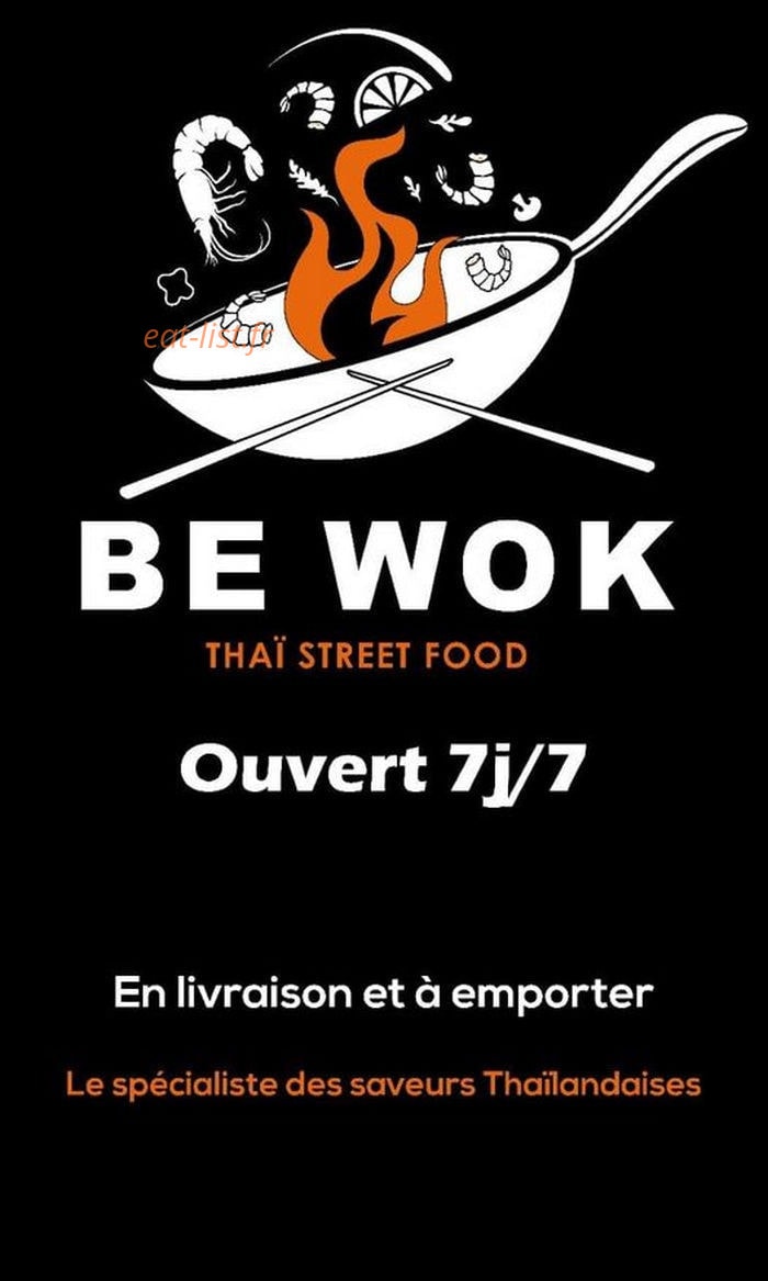 Be wok — carte page 1
