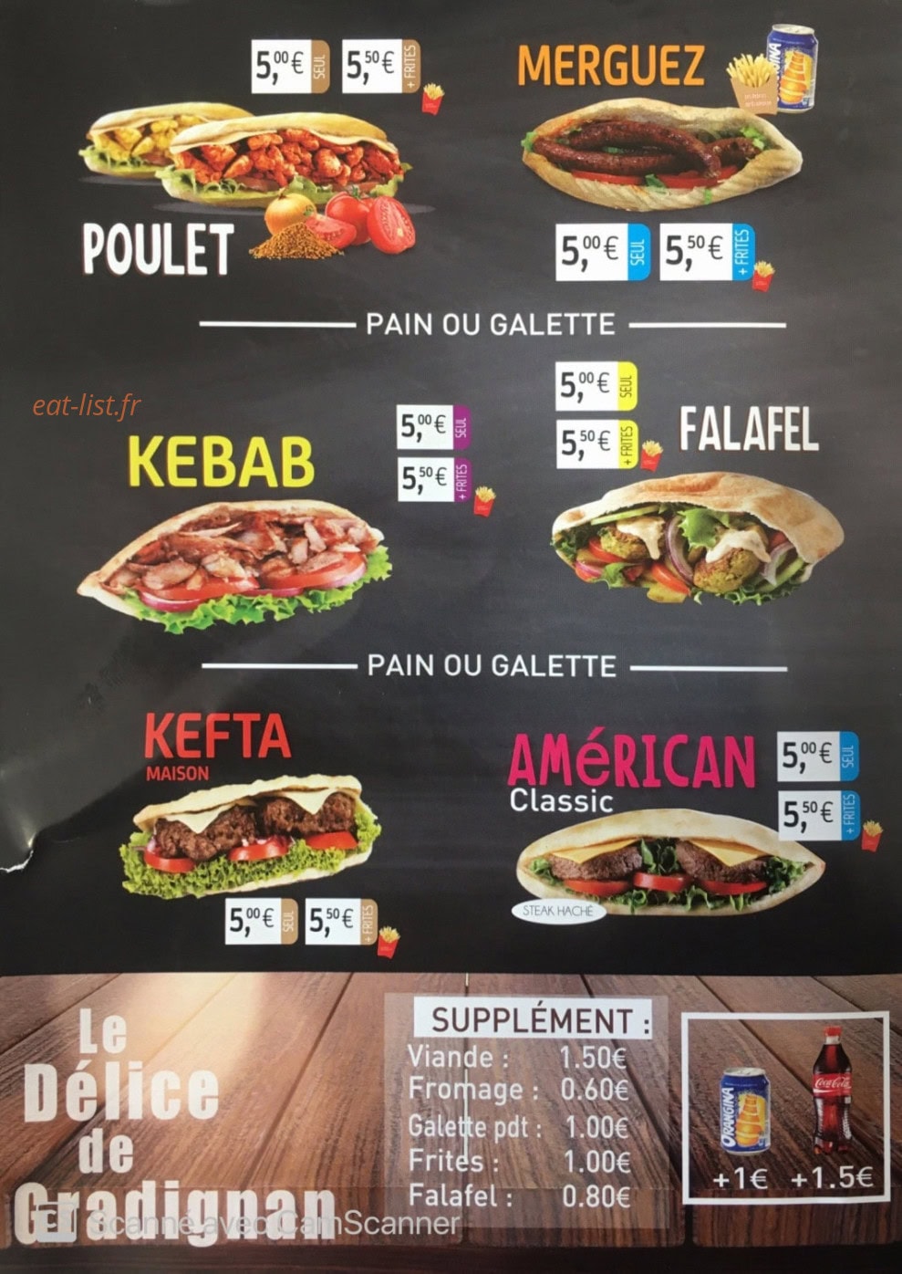 Delice De Gradignan — carte page 2