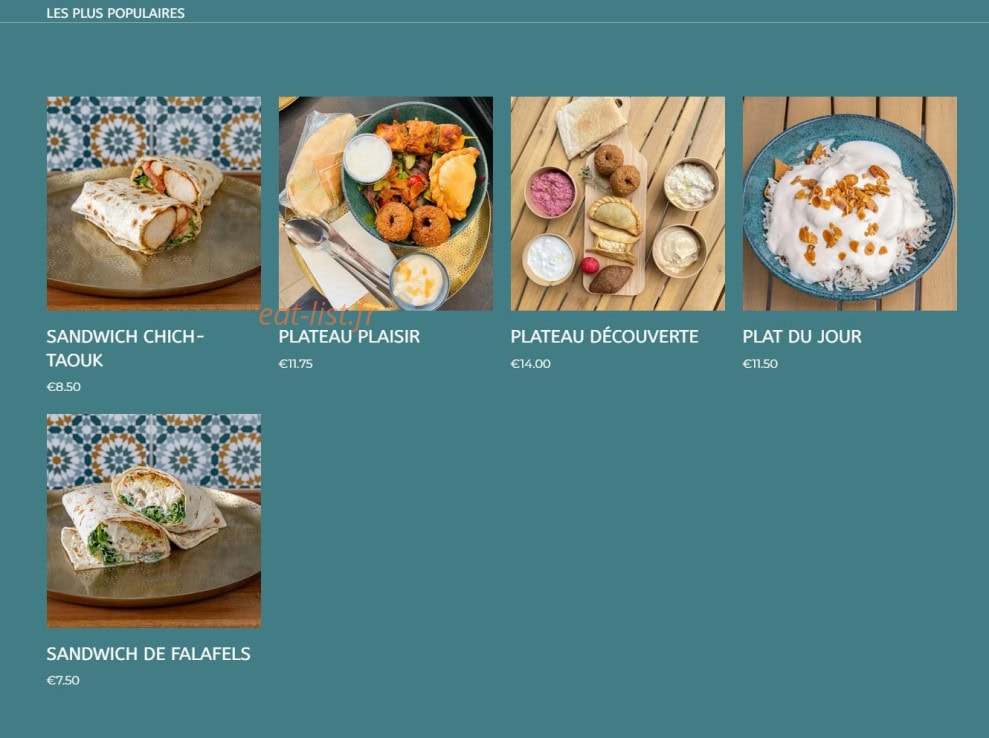 La petite cuisine de Marguerite — carte page 10