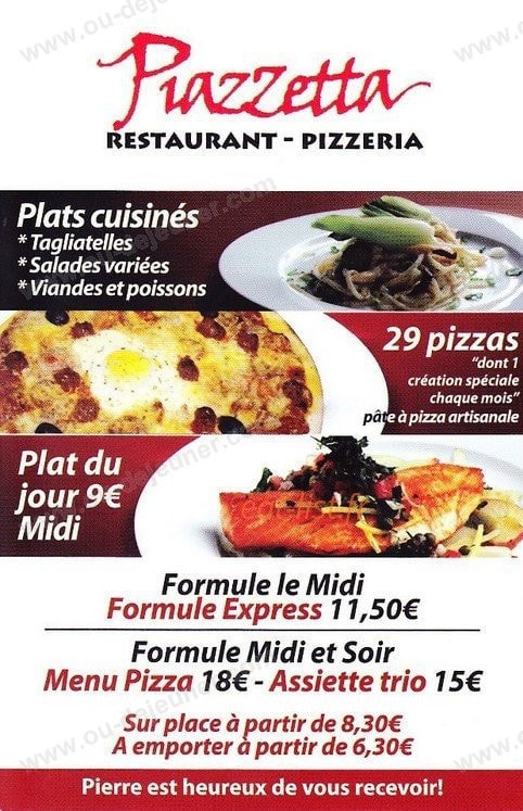 La Piazzetta — carte page 6