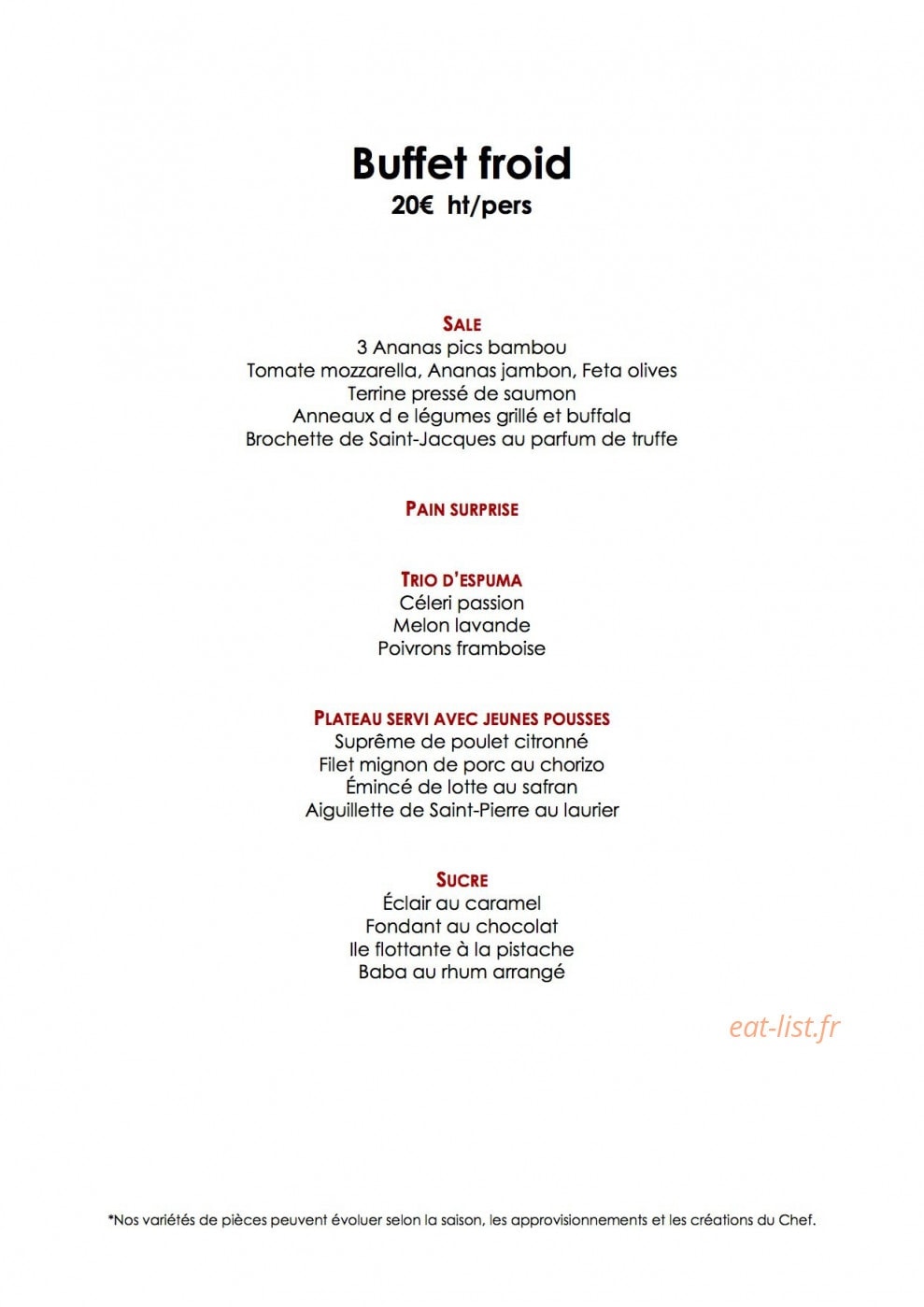 La Table de Cana — carte page 12