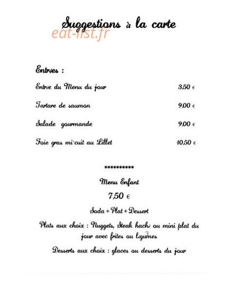 La Villa Bersol — carte page 4