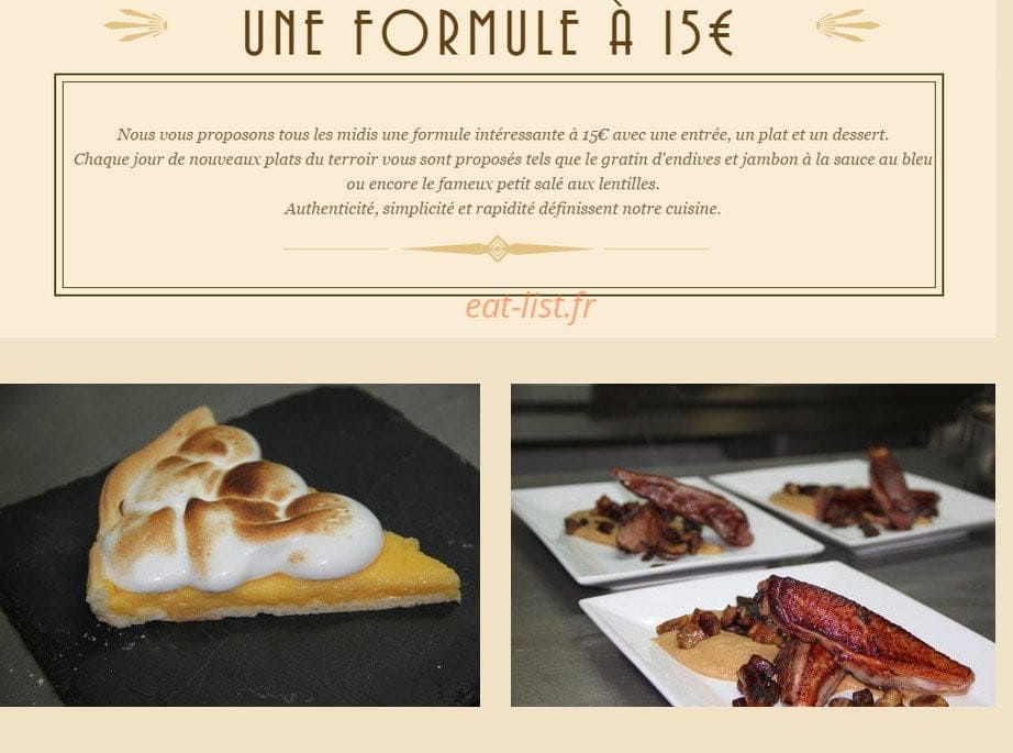 Le Comptoir de Cayac — carte page 1