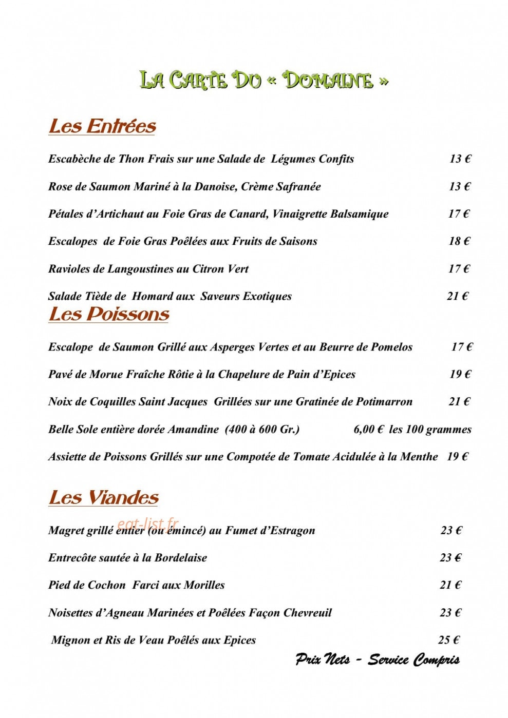 Le Domaine des Tentations — carte page 1