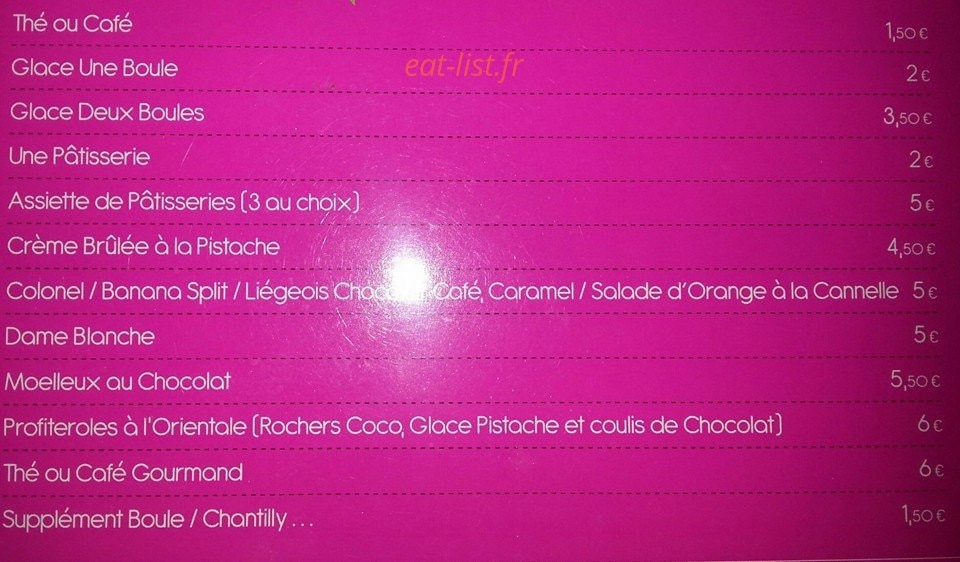 Le Sherazade — carte page 6