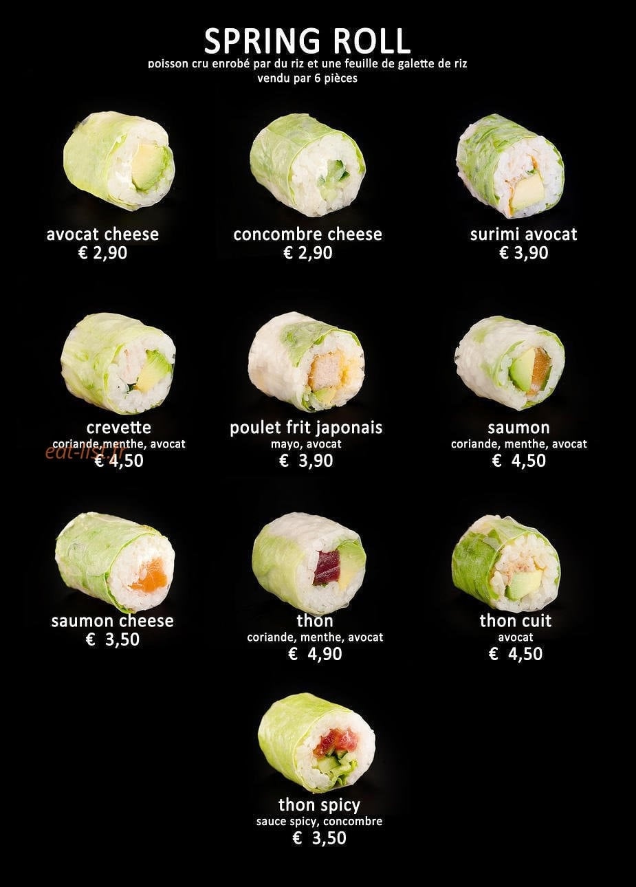Sushi fou — carte page 4
