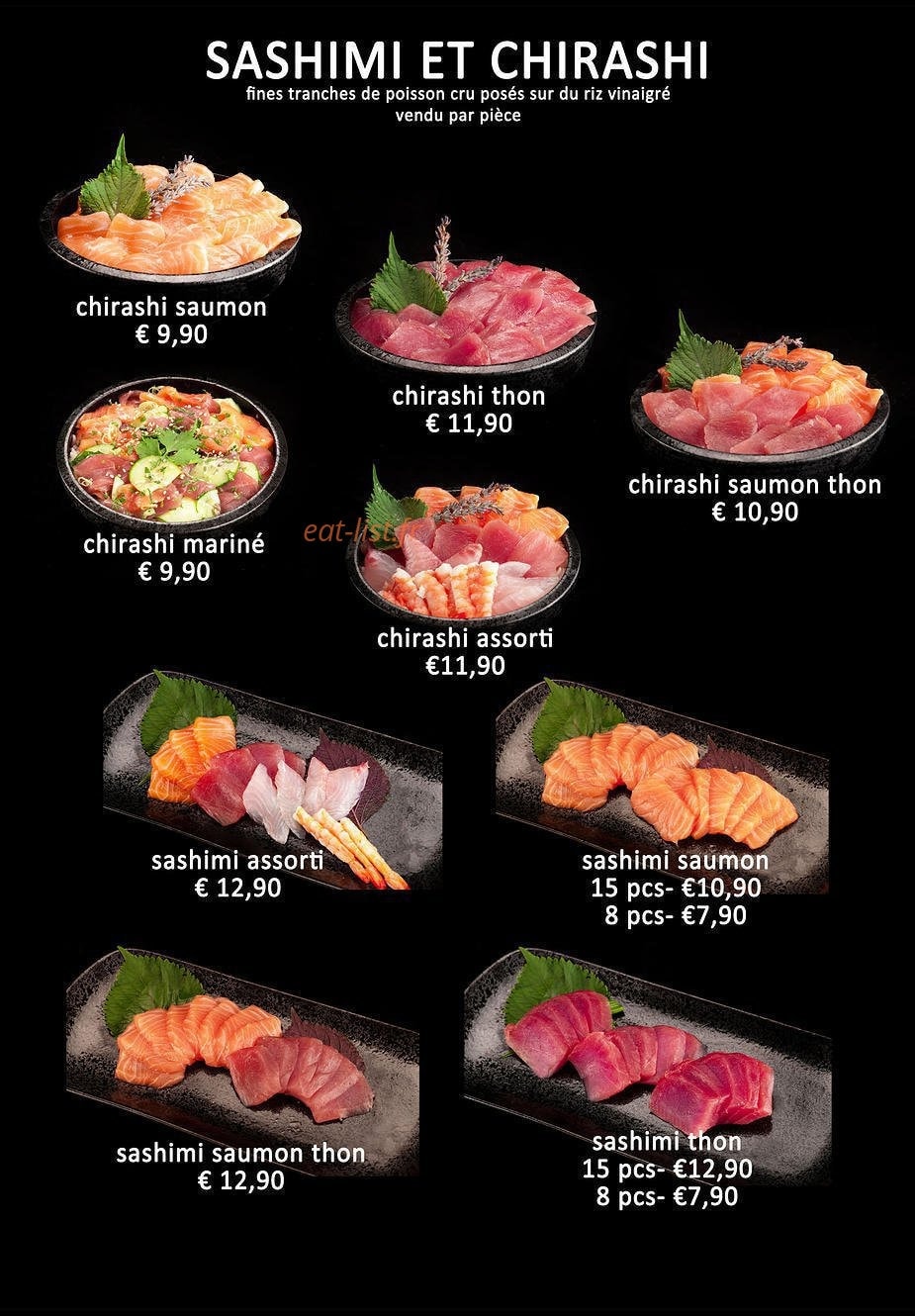 Sushi fou — carte page 5