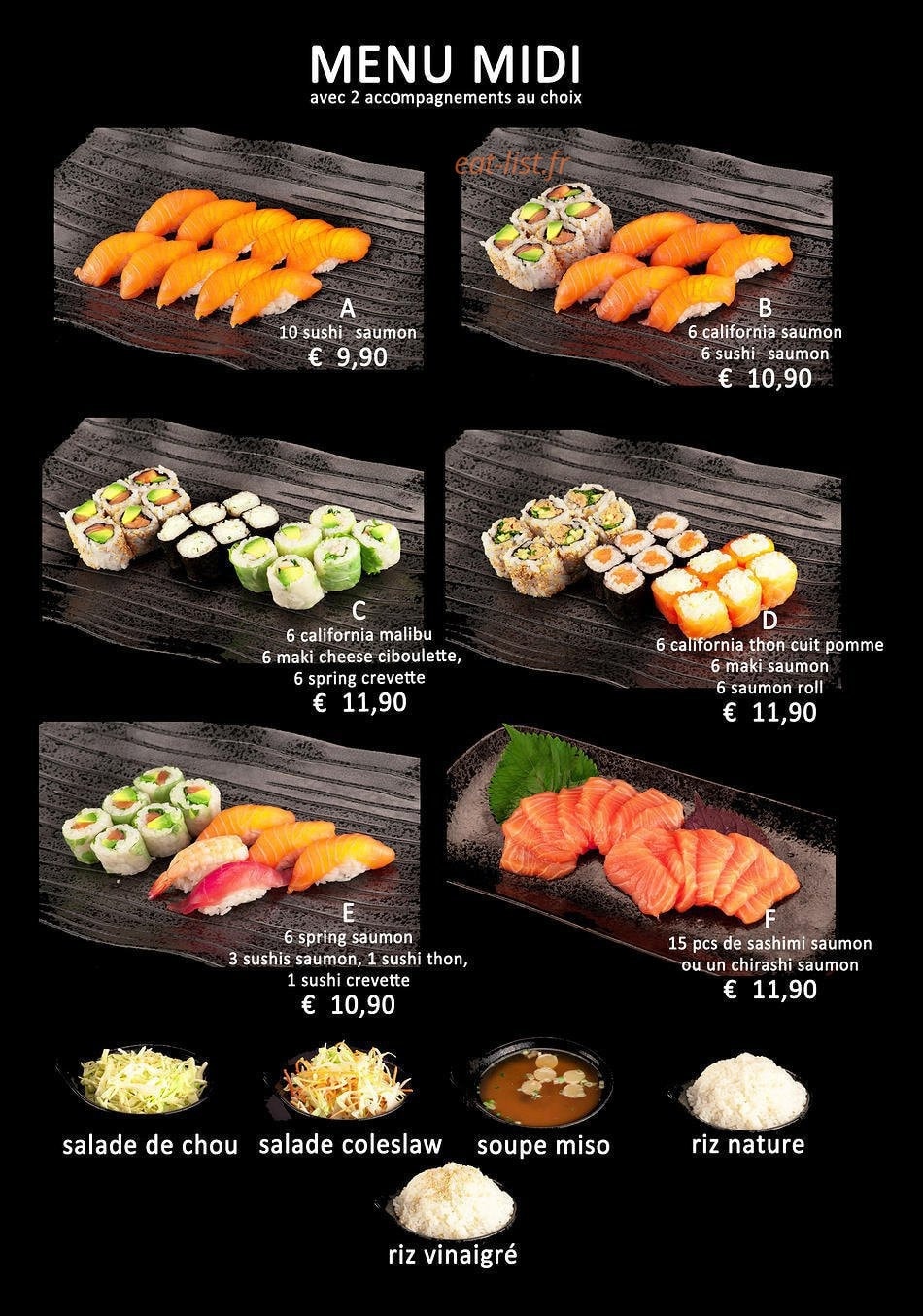 Sushi fou — carte page 8