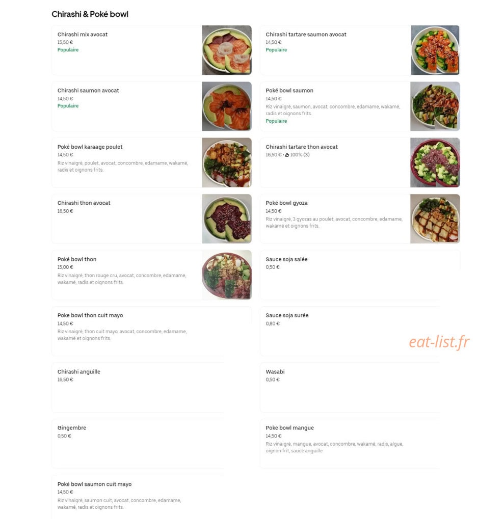 Sushi Toki — carte page 5
