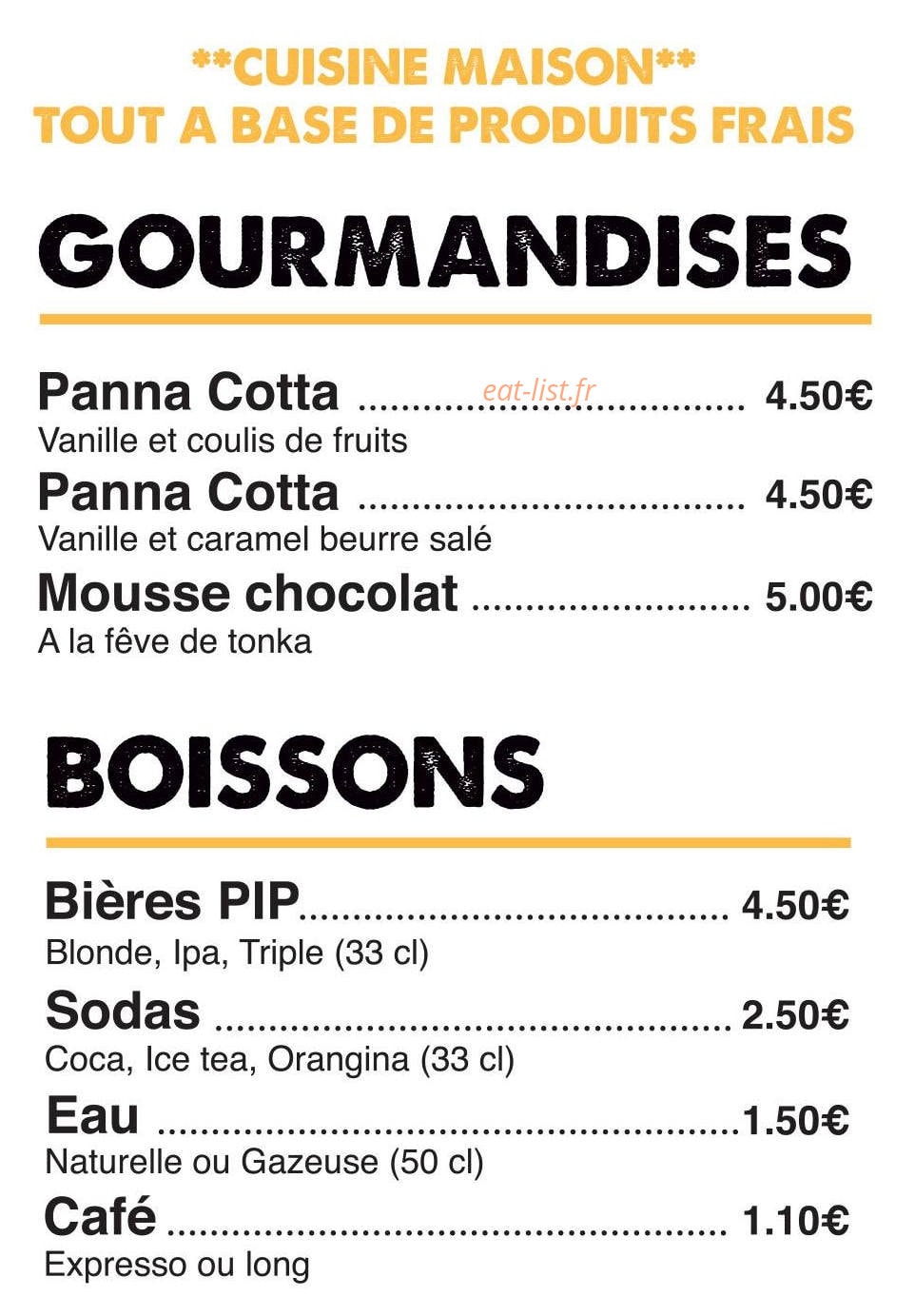 Yes poulet — carte page 3