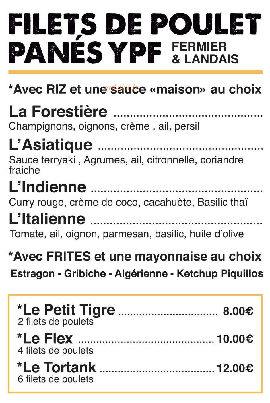 Yes poulet — carte page 1
