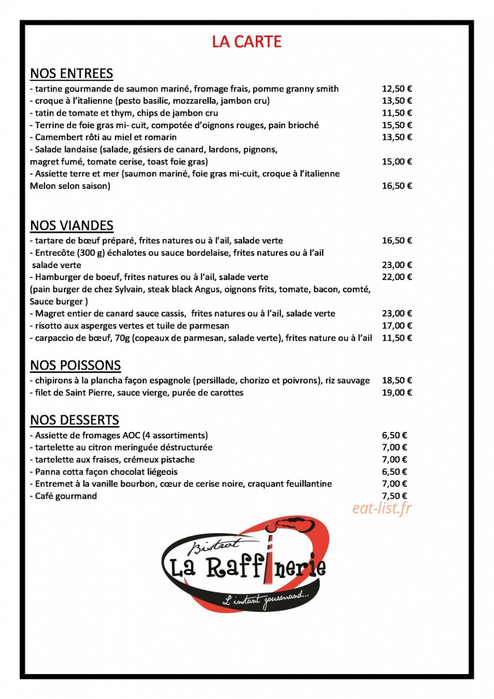 La Raffinerie — carte page 3