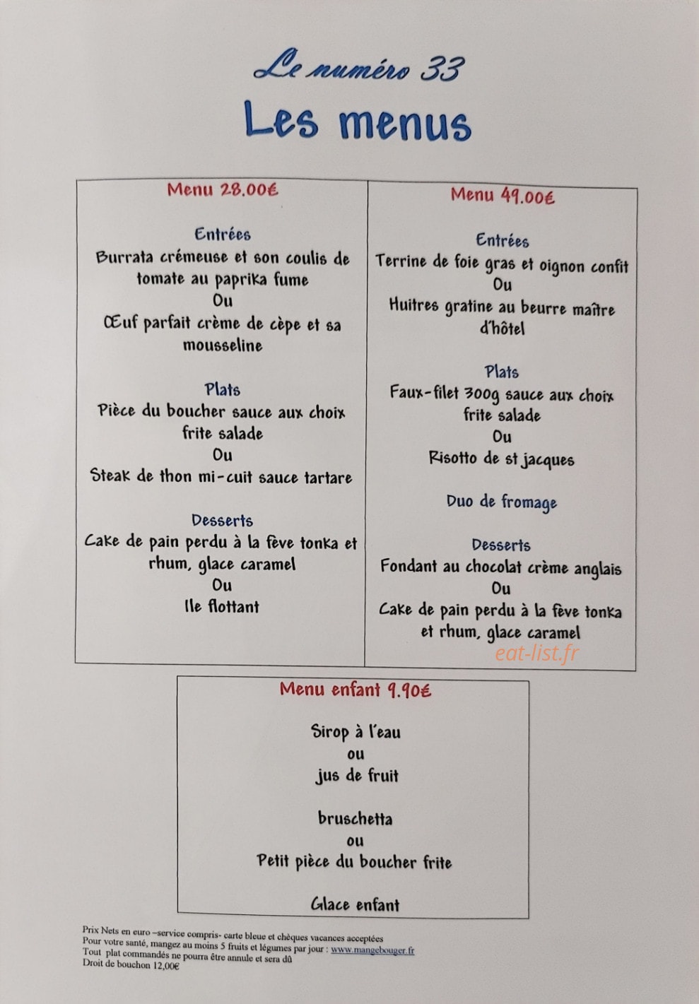 Le Numéro 33 — carte page 3