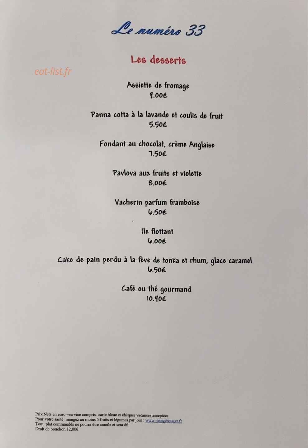 Le Numéro 33 — carte page 6