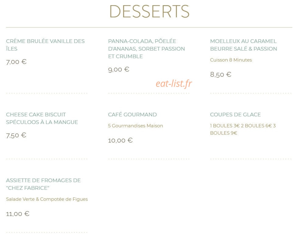 Café Rostand — carte page 3