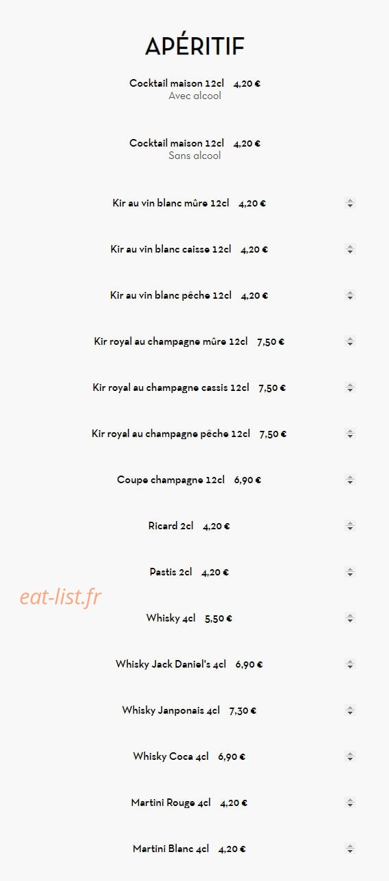 Grill du Haillan — carte page 2