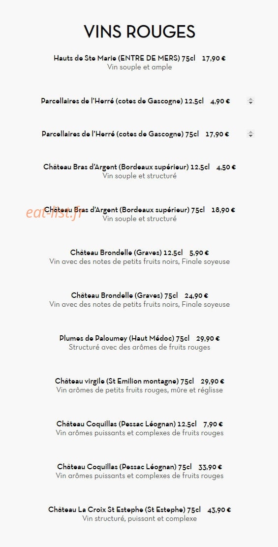 Grill du Haillan — carte page 7