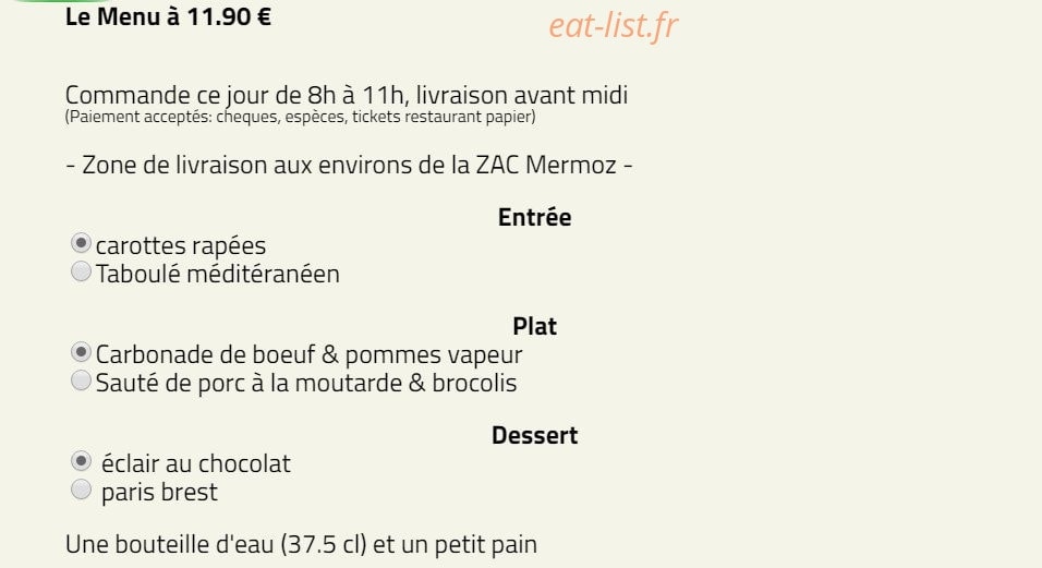 La Boîte — carte page 2