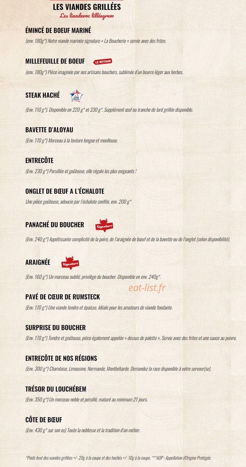 La Boucherie — carte page 3
