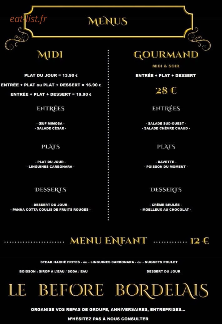 Le Before Bordelais — carte page 5