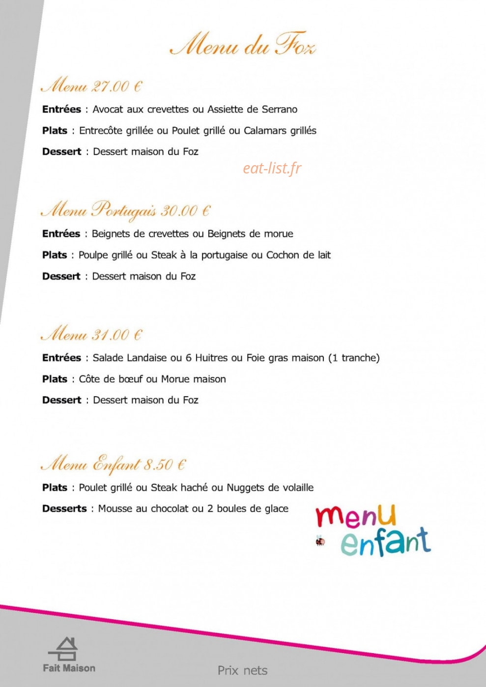 Leitões du Foz — carte page 9
