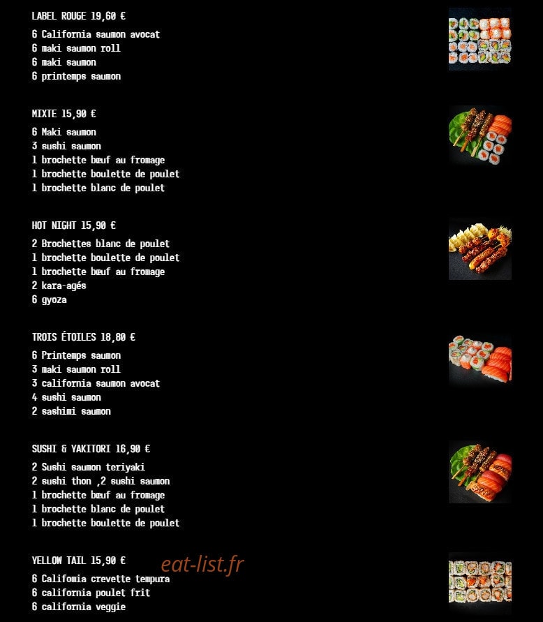 Sushi Étoile — carte page 6