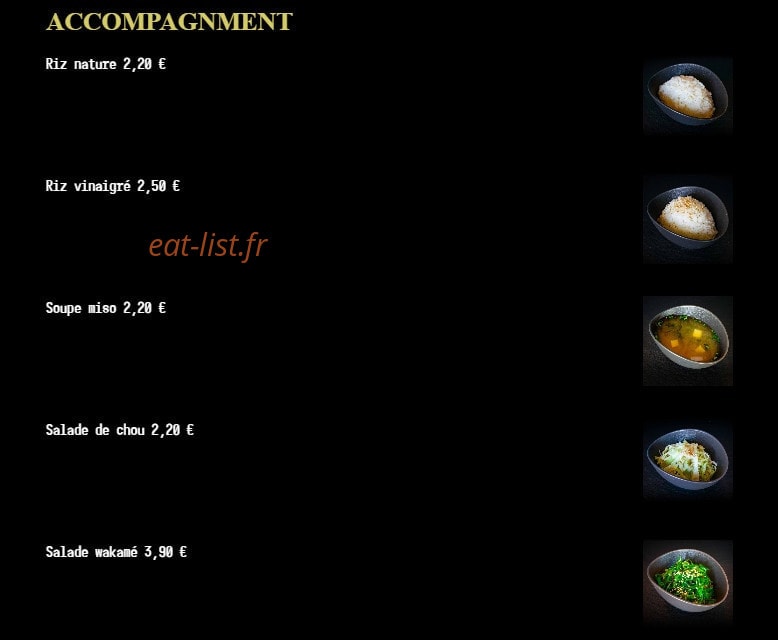 Sushi Étoile — carte page 12