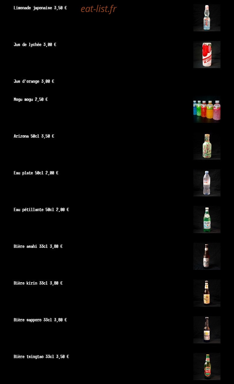 Sushi Étoile — carte page 14