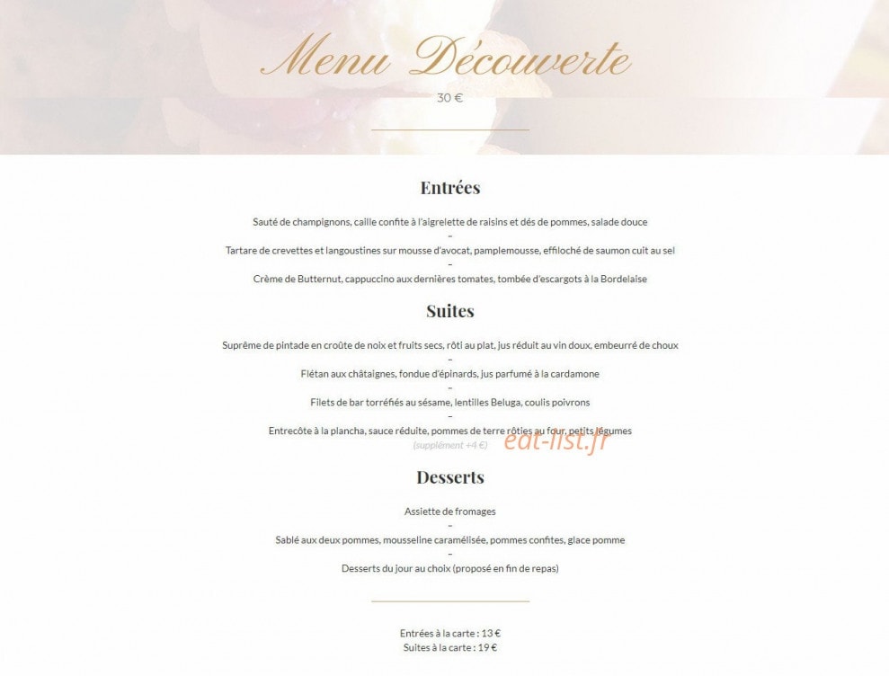 Aux Fontainese — carte page 2