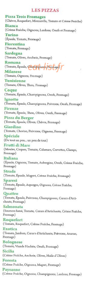 La Strada — carte page 1
