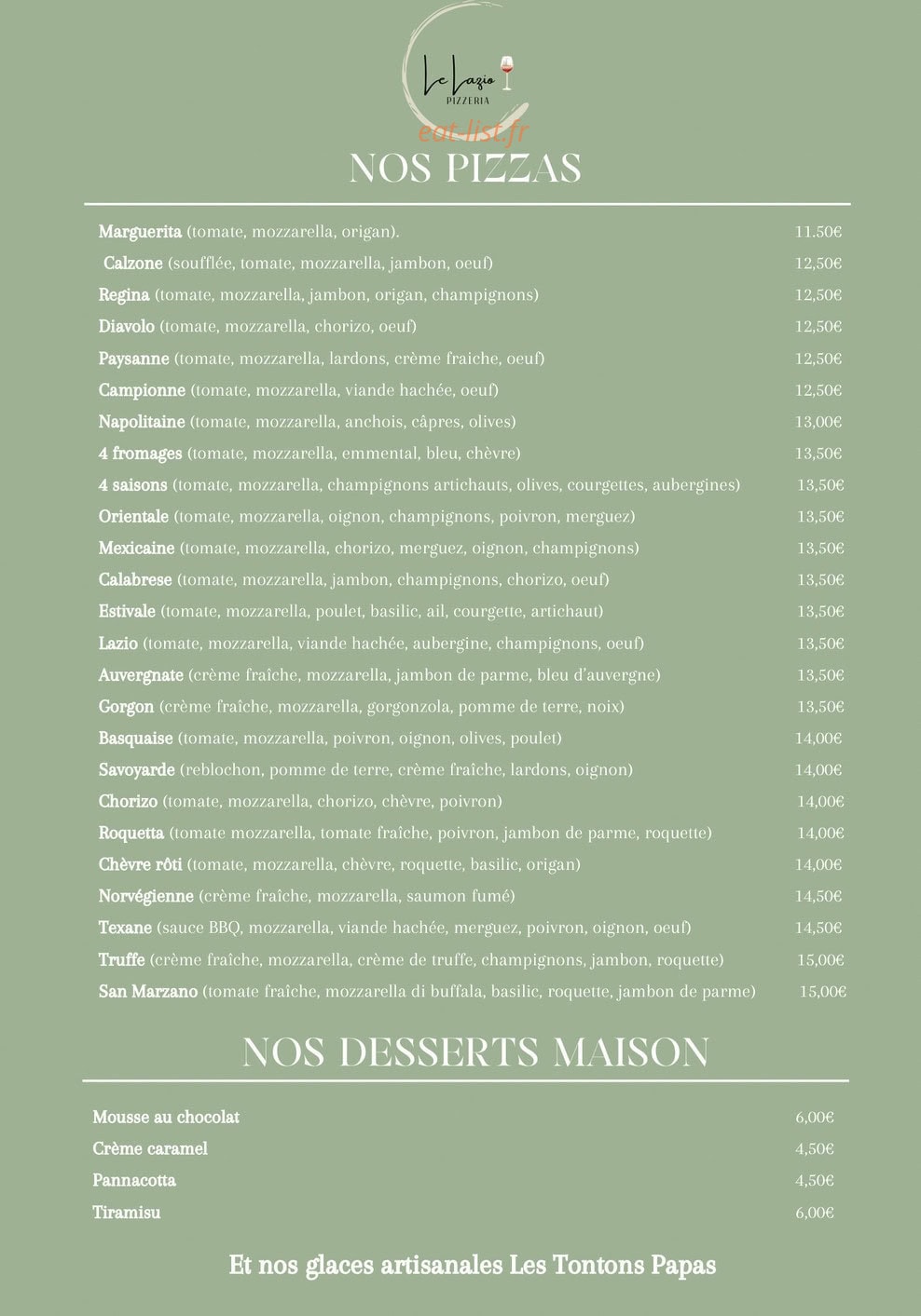 Le Lazio — carte page 1