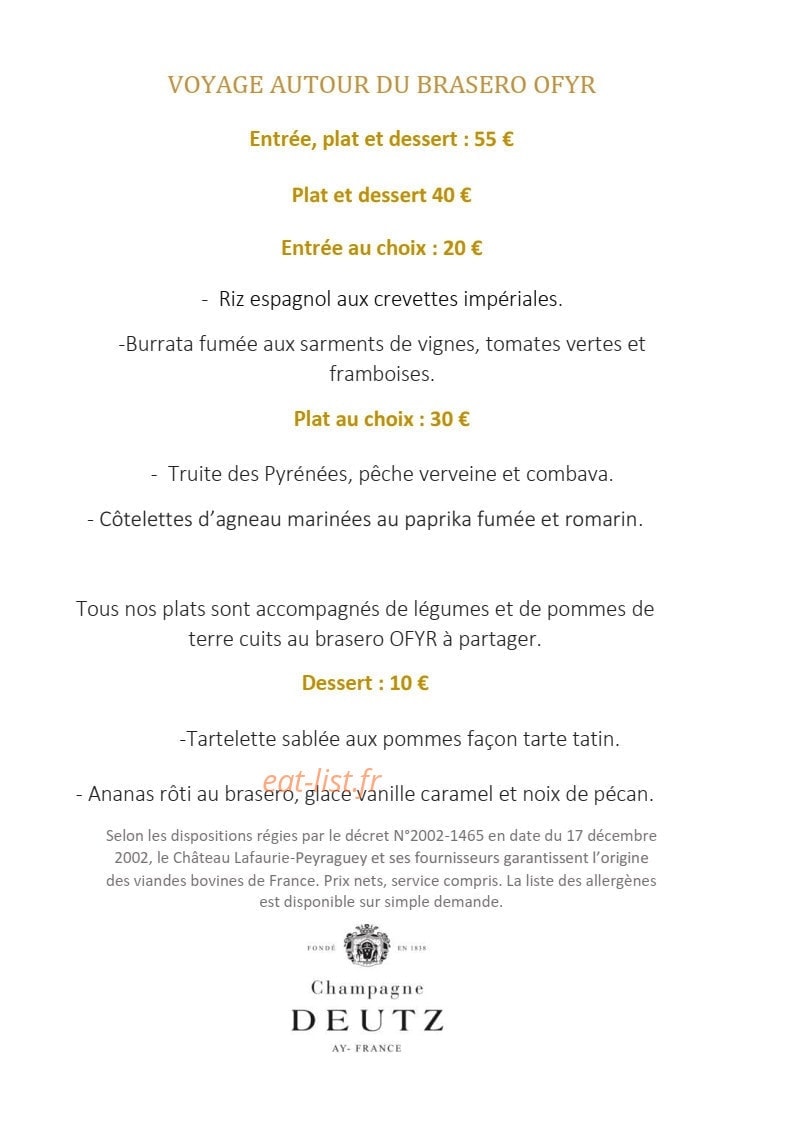 La Terrasse de Lafaurie — carte page 2