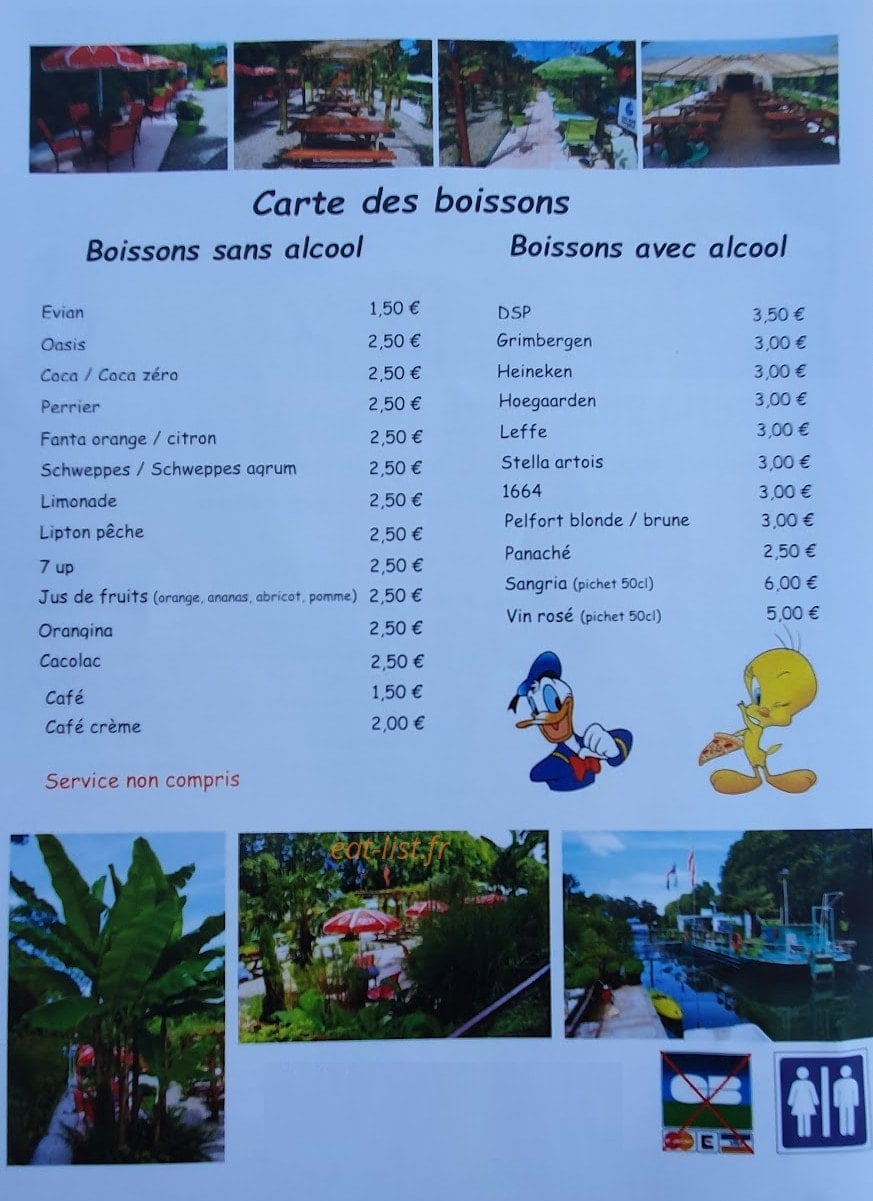 Aux Délices du Canal — carte page 2