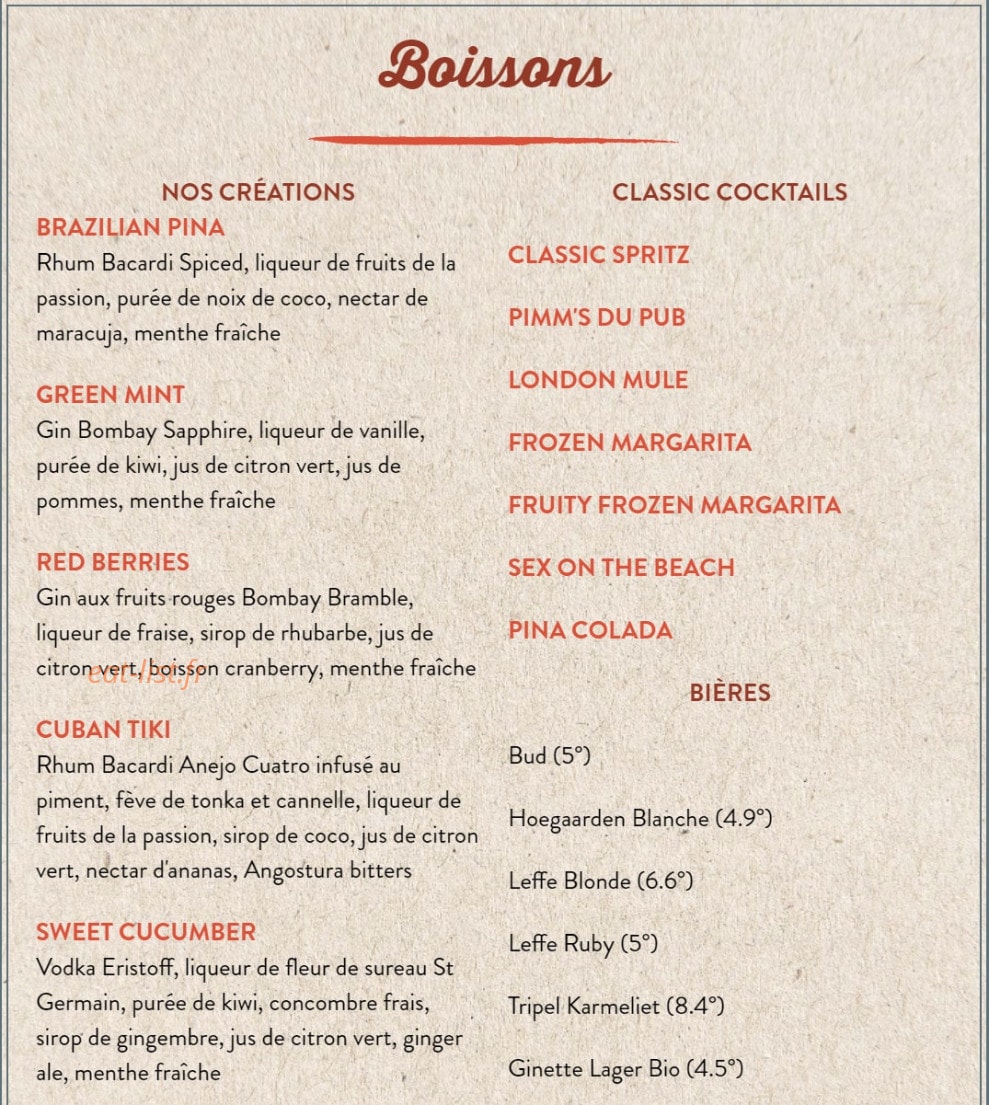 Au Bureau — carte page 8